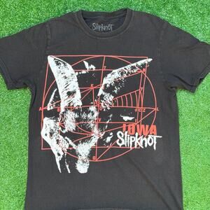 Slipknot Iowa T Shirt Black Graphic Tee Vintage
